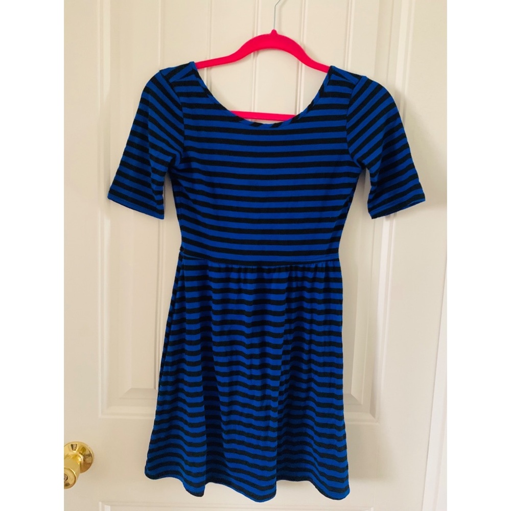 Blue stripes dress